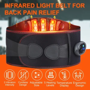 5-Level Heating and 3-Level Massage Belt