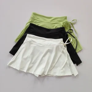 Sports Yoga Skirt, Pocket Skirt Side Split Strap