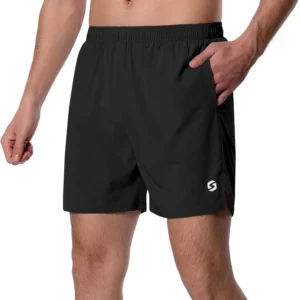 Running Shorts Lightweight, Liner with Zipper Pockets